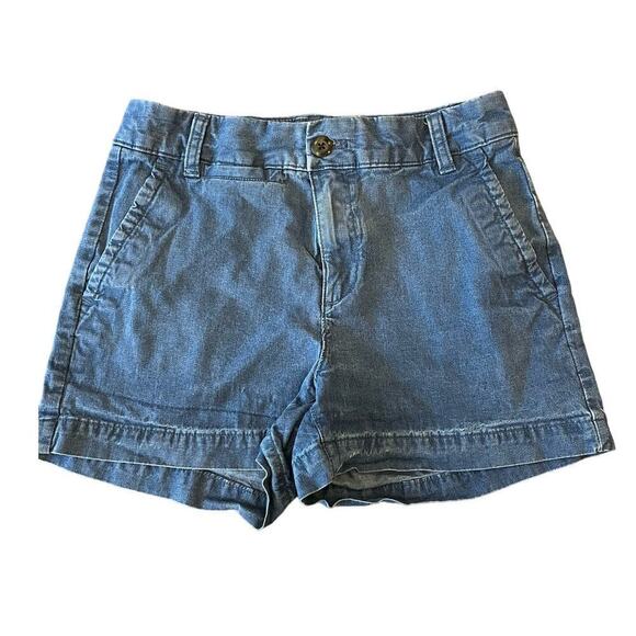 GAP Pants - GAP Denim Jean 3" Inseam Khaki Chino Shorts Women's size 00 Tomato Girl Summer
